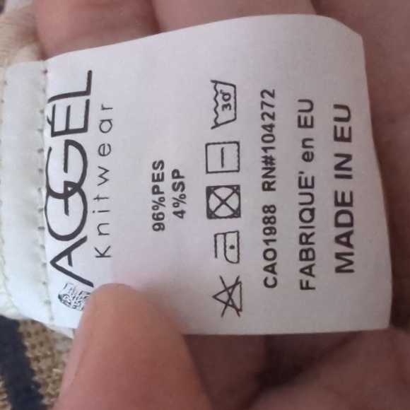 AGGEL KNITWEAR BOHO TOP SIZE MEDIUM - Picture 7 of 7